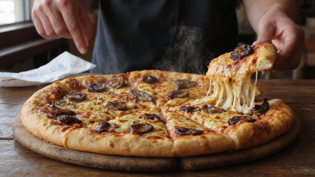 gooey smoked burnt end pizza