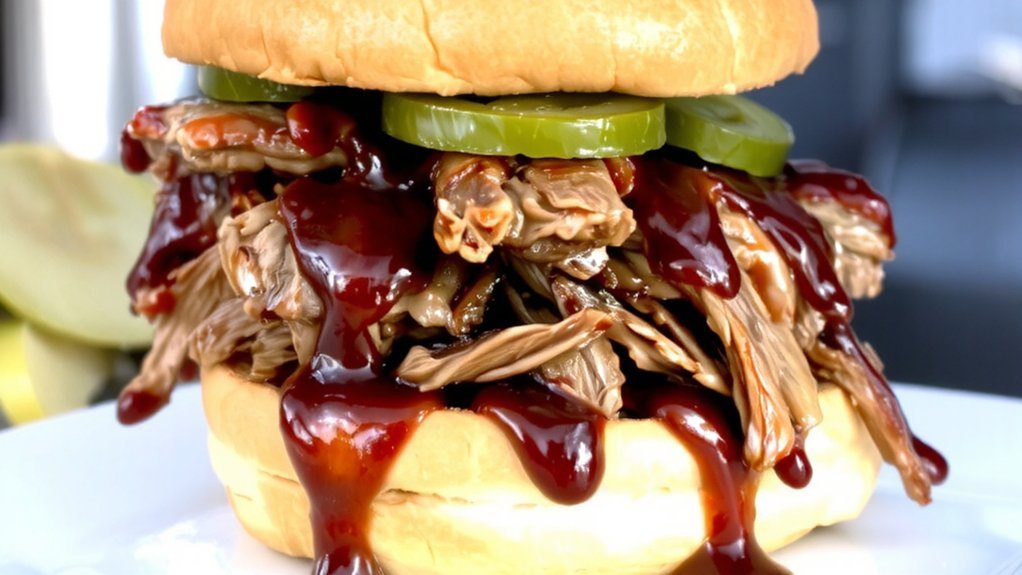 Pulled Pork Sandwich — Jack Stack Barbecue, Gates Bar‑B‑Q, Smokehouse BBQ