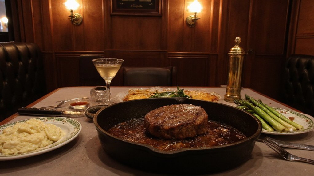 restrained classic steakhouse comfort