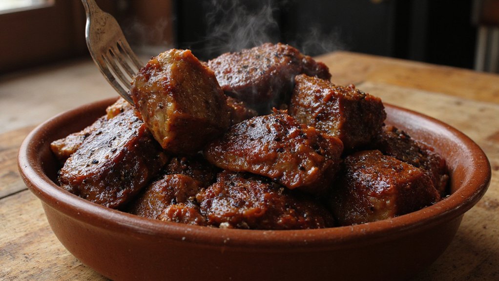 smoky lacquered caramelized brisket