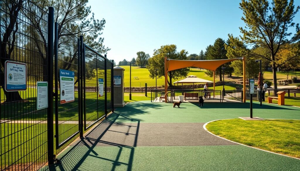 Dog park safety features Dog park safety features