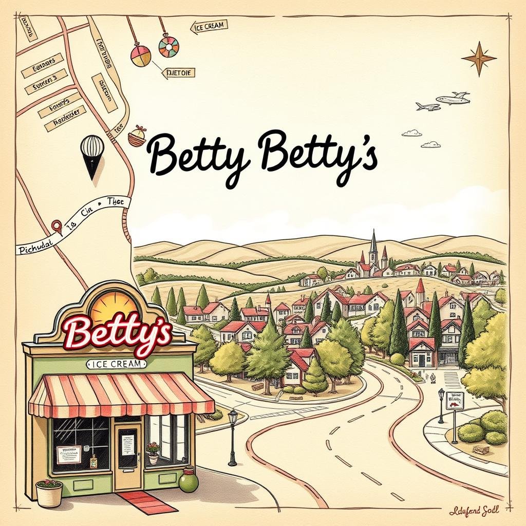 Map to Betty Betty's Map to Betty Betty's