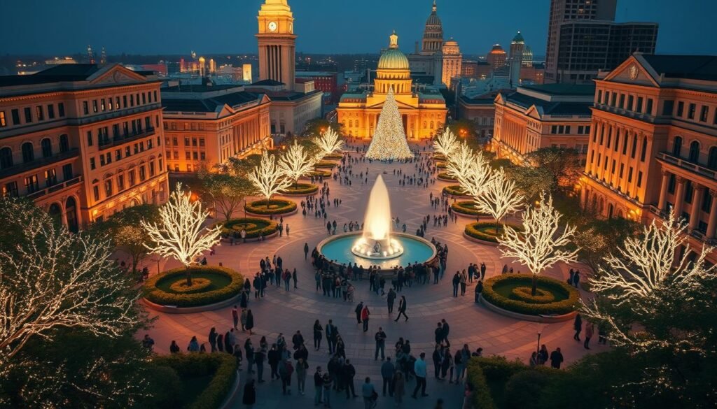 Plaza lights celebration map Plaza lights celebration map