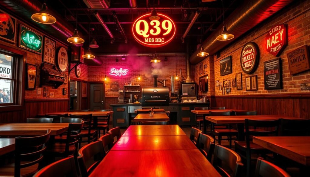 Q39 BBQ restaurant atmosphere Q39 BBQ restaurant atmosphere