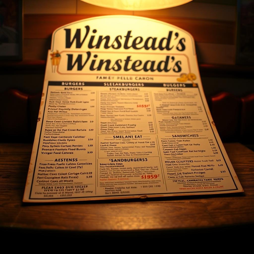 Winstead's Menu Winstead's Menu