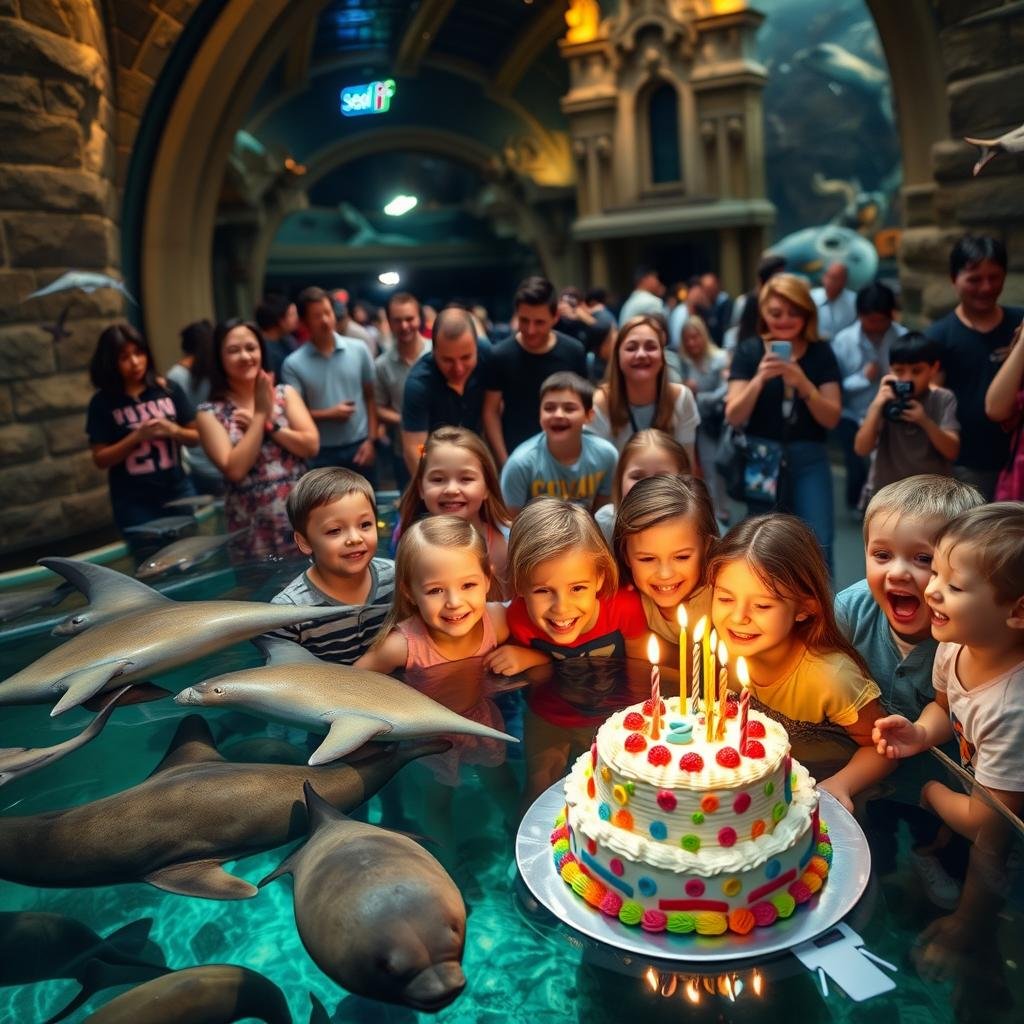 birthday parties at the aquarium