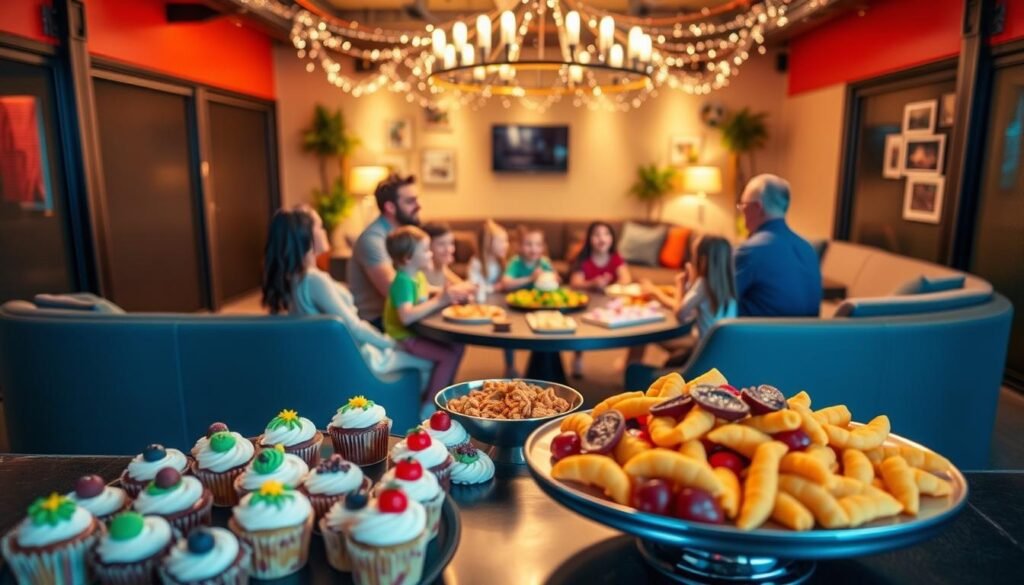 food and party room options food and party room options